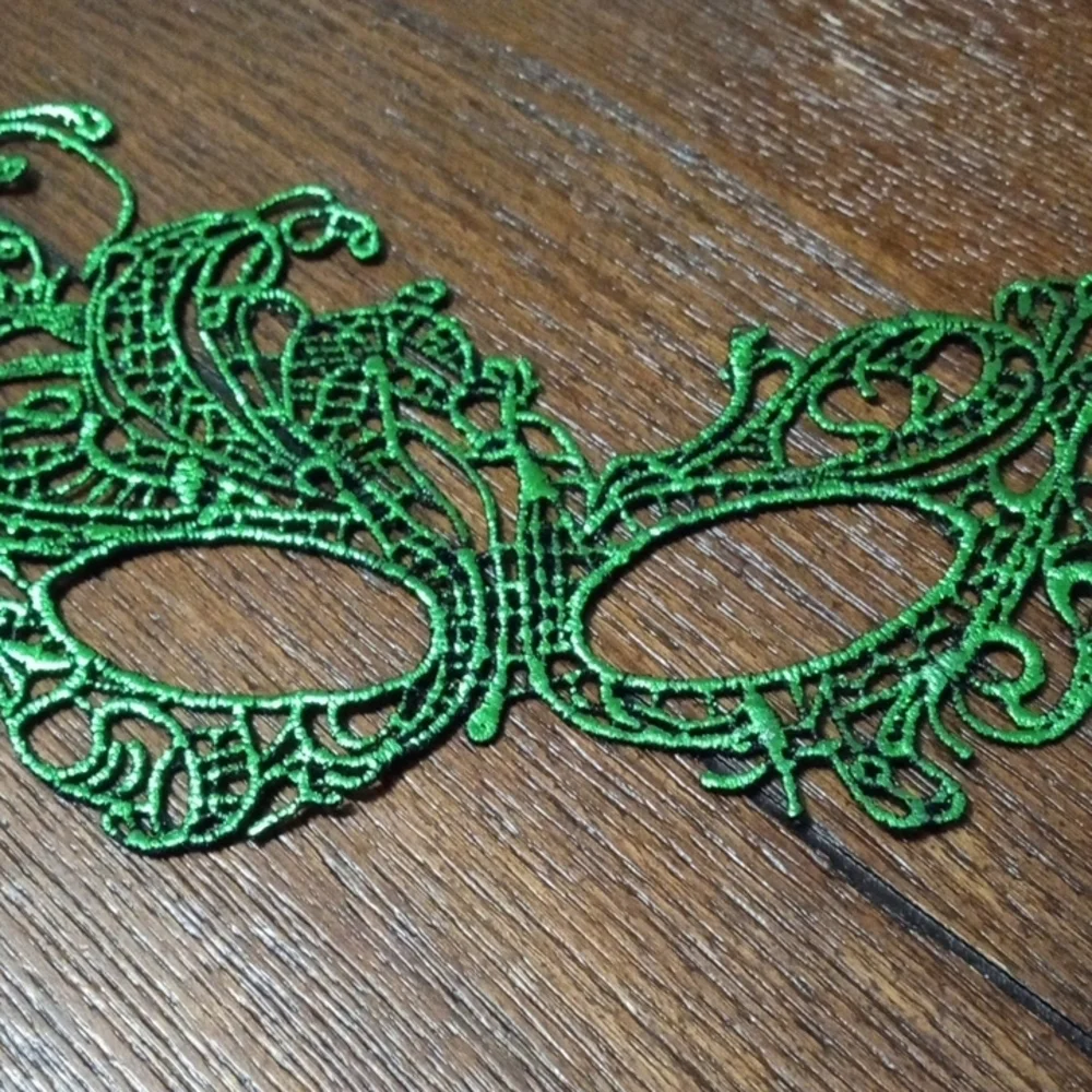 2/$16 Elegant Green Lace Masquerade Mask